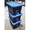 Image 1 : THREE MASTERCRAFT HEAVY DUTY 45L STORAGE BOXES