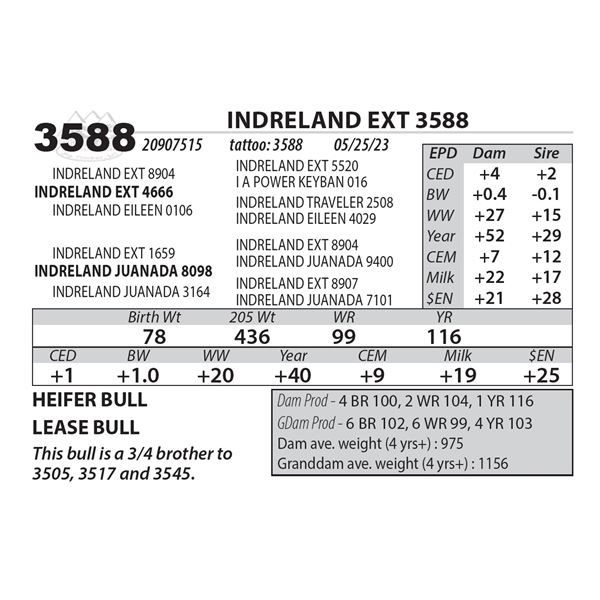 INDRELAND EXT 3588