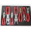 Image 2 : Set of 7 Snap-on Tools Snap Ring Pliers, Misc Sizes