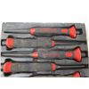 Image 2 : Set of 10 Snap-on Soft Grip Punches & Chisels, Misc Sizes