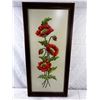 Image 1 : Framed Red Poppies Needlepoint