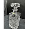 Image 3 : Pinwheel Crystal Decanter and 4 glasses