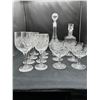 Image 1 : Pinwheel Crystal Decanters and Glasses