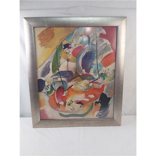 Framed Abstract Artwork