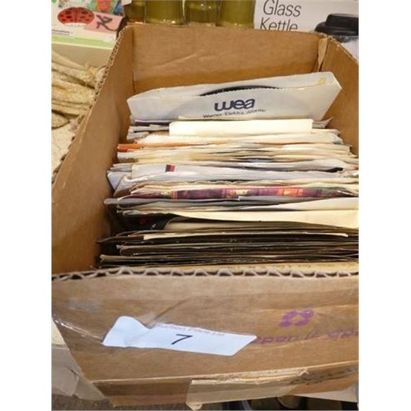 Collection of vinyl 45 records