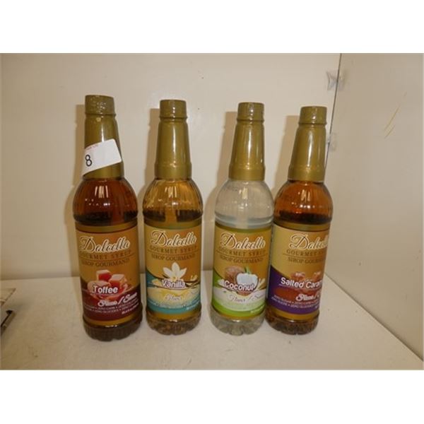 4 Docella gourmet syrups