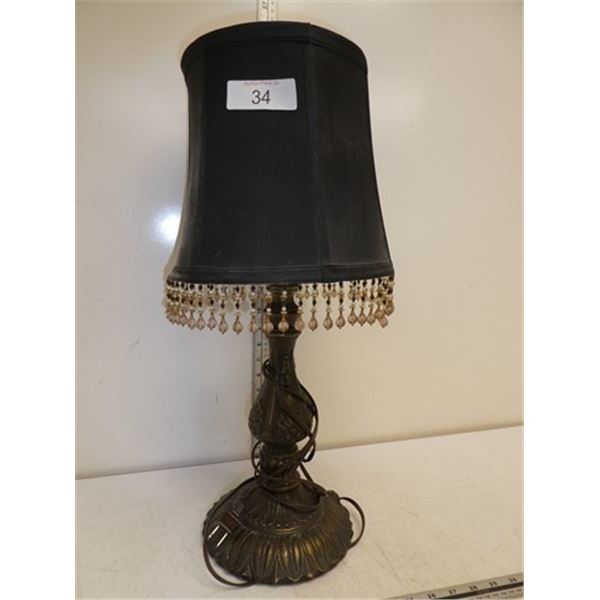 Black table lamp