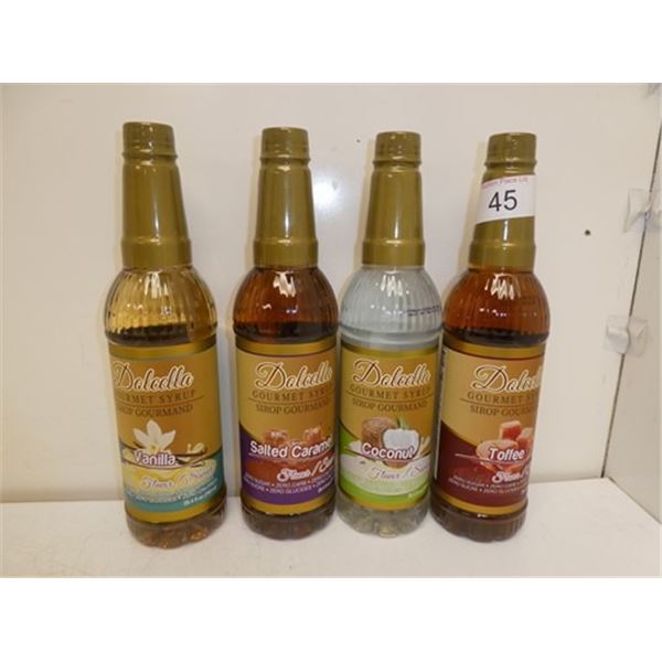 4 docella gourmet syrups