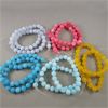 Image 1 : Set of 5 Strands of Multi Color Quartz Gemstone Beads 