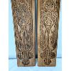 Image 3 : Set of 2 Carved Wooden Wall Décor 36" x 7"
