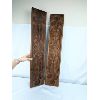 Image 4 : Set of 2 Carved Wooden Wall Décor 36" x 7"
