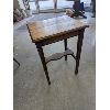 Image 4 : Vintage Oak Accent Table 19.5" x 16.5" x 28"