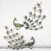 Image 1 : Set of 2 Metal Peacock Wall Décor 19" x 16"
