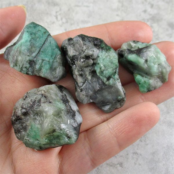 Lot of 4 Raw Emerald Specimens