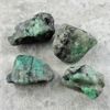 Image 2 : Lot of 4 Raw Emerald Specimens