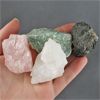Image 1 : Lot of Raw Black Tourmaline, Quartz, Aventurine & Rose Quartz