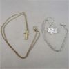 Image 1 : Set of 2 Necklaces - Sterling Silver & Gold Filled Chains