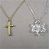 Image 2 : Set of 2 Necklaces - Sterling Silver & Gold Filled Chains