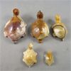 Image 2 : Set of 5 Onyx and Jasper Stone Turtles