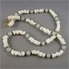 Image 2 : Set of 2 Stone Necklaces - Quartz & Shell and Rudraksha Seed Mala Necklace