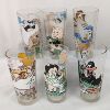 Image 1 : Set of 6 Vintage Warner Bros Drinking Glasses from 1976