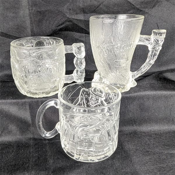 Set of 3 Vintage McDonalds Collector Glasses