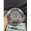 Image 2 : Lot of 4 EP Silver & Crystal Serving Platters and Selection of Silver Plated Serving Utensils