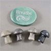 Image 1 : Aventurine "Breath" Polished Stone & 4 Jasper Stone Mushrooms