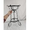 Image 3 : Vintage Wrought Iron Plant Stand 19" Tall