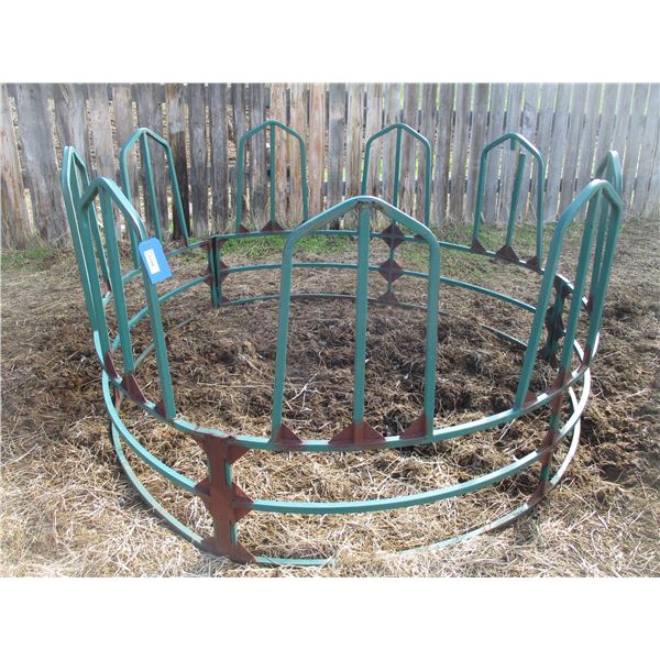 Green Round Bale Feeder