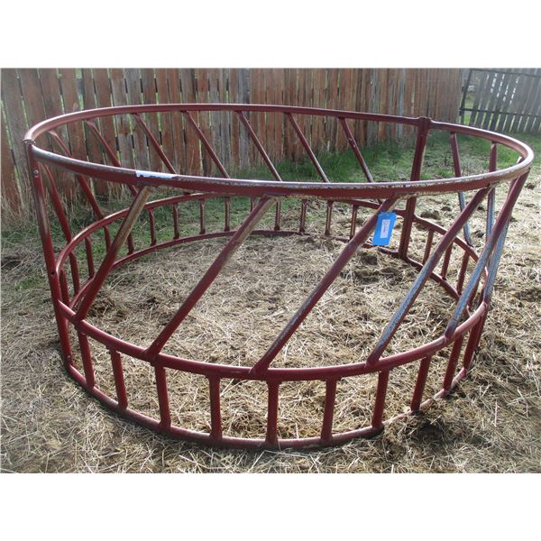 Red Round Bale Feeder