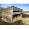Image 1 : Wooden Calf Shelter - 15' x 7.5' - Metal Roof