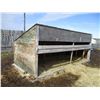 Image 2 : Wooden Calf Shelter - 15' x 7.5' - Metal Roof