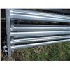 Image 4 : (5 Times Bid Price) (5) Galvanized Steel Panels - 6 Bar - 6' High - 10'