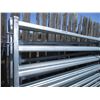 Image 5 : (5 Times Bid Price) (5) Galvanized Steel Panels - 6 Bar - 6' High - 10'