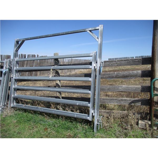 (2 Times Bid Price) (2) Galvanized Steel Bow Gates - 10'