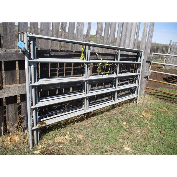(6 Times Bid Price) (6) Metal Diamond Ranch Panels - 10'