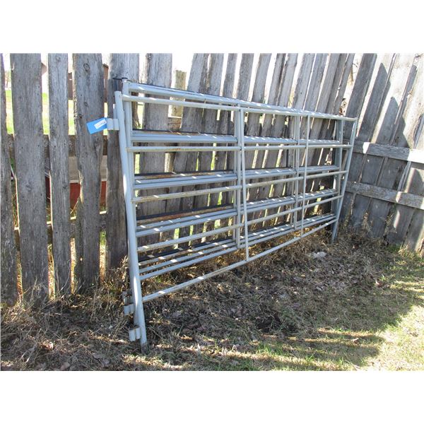 (5 Times Bid Price) (5) Metal Diamond Ranch Panels - 10'