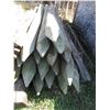 Image 1 : (17 Times Bid Price) (17) 5-6 Inch Fence Posts 8 Feet Long