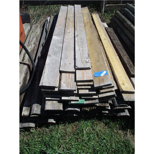 (76) Wooden Slabs 8' Long