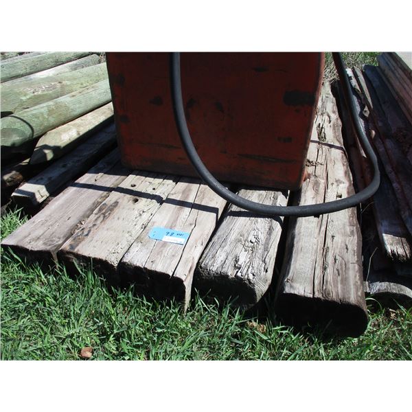 (12 Times Bid Price) (12) Railroad Ties 8’ Long 5” Thick