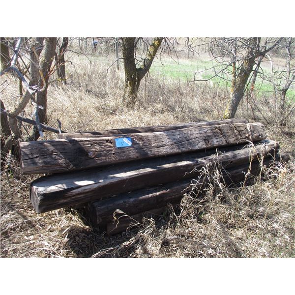 (8 Times Bid Price) (8) Railroad Ties  8’ Long 5” Thick