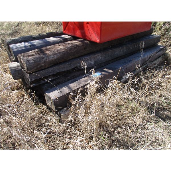 (17 Times Bid Price) (17) Railroad Ties  8’ Long 5” Thick