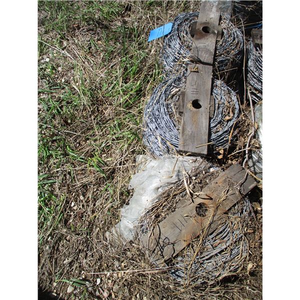 (3 Times Bid Price) (3) Rolls Barbed Wire