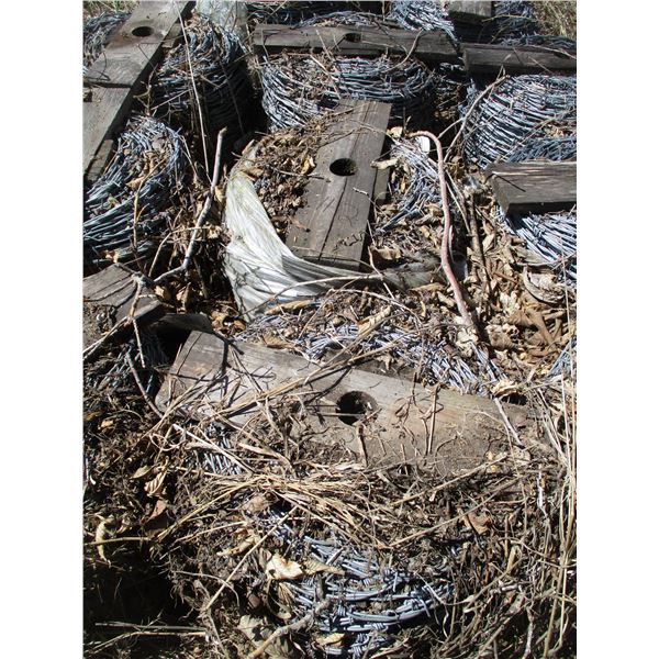 (3 Times Bid Price) (3) Rolls Barbed Wire