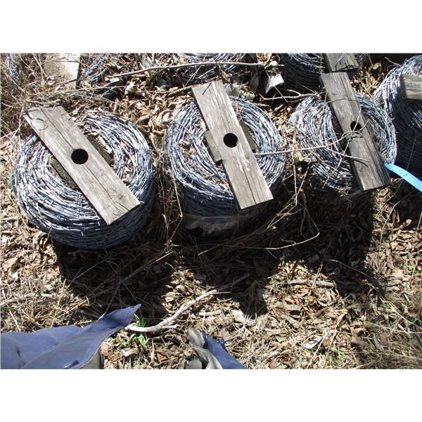 (3 Times Bid Price) (3) Rolls Barbed Wire