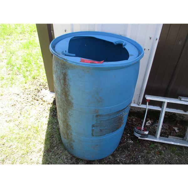 Blue Rain Barrel
