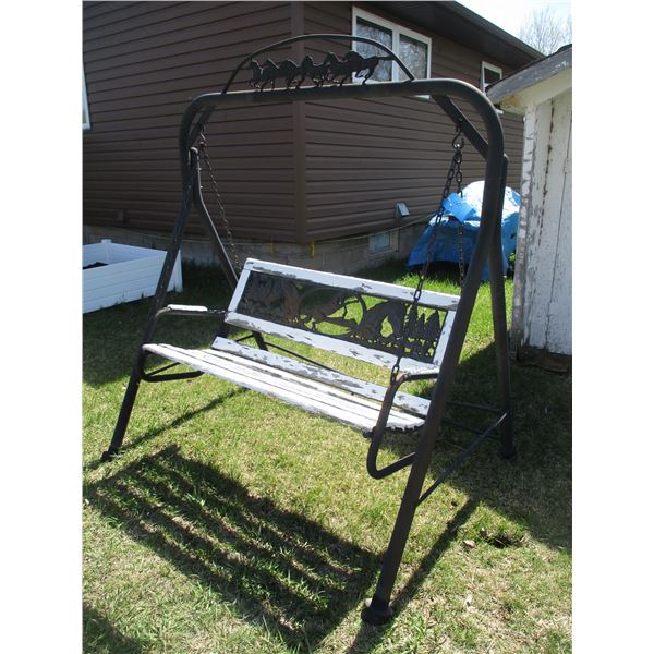 Western Themed Outdoor Swing