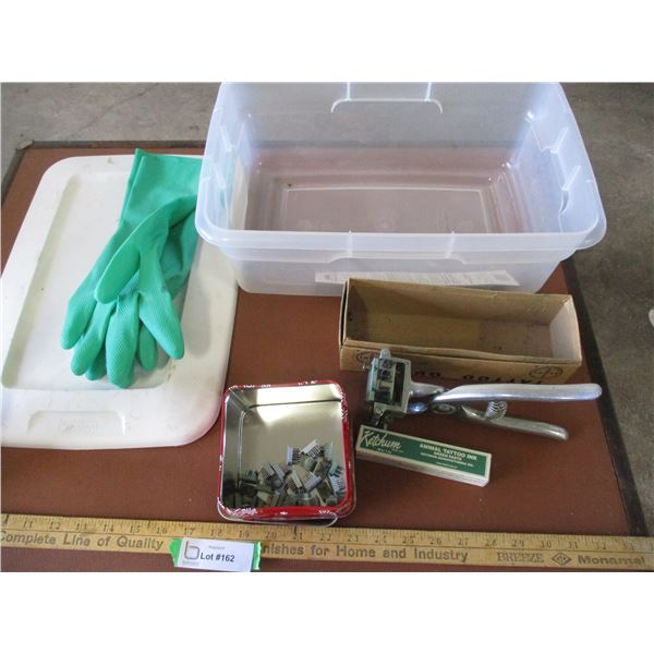 Cattle Tattooing Set