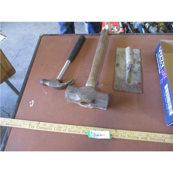 Claw Hammer, Trowel, Heavy Hammer